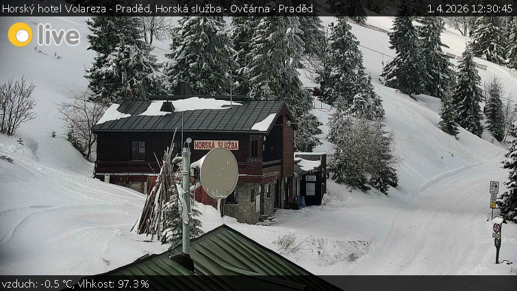 Horský hotel Volareza - Praděd - Horská služba - Ovčárna - Praděd - 1.4.2026 v 12:30
