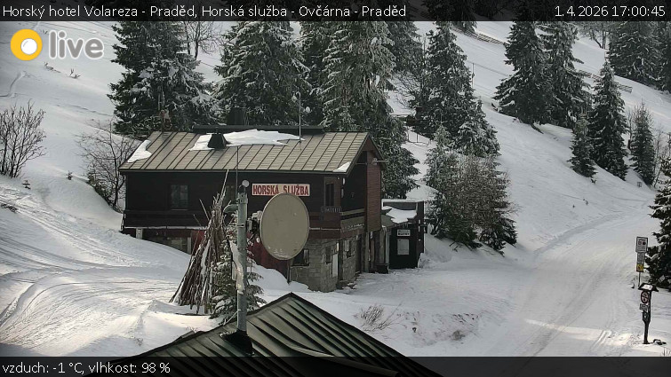 Horský hotel Volareza - Praděd - Horská služba - Ovčárna - Praděd - 1.4.2026 v 17:00