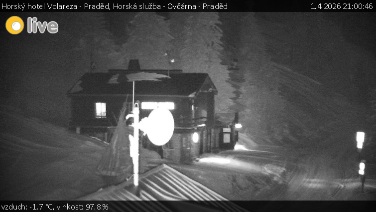 Horský hotel Volareza - Praděd - Horská služba - Ovčárna - Praděd - 1.4.2026 v 21:00