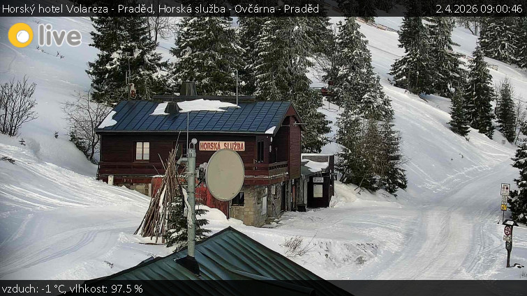 Horský hotel Volareza - Praděd - Horská služba - Ovčárna - Praděd - 2.4.2026 v 09:00