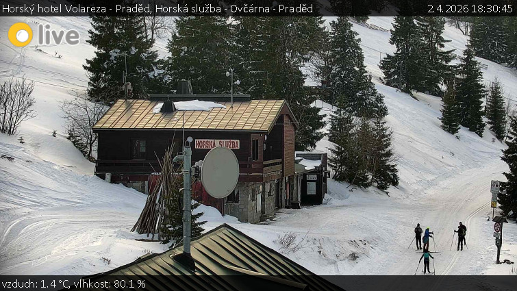 Horský hotel Volareza - Praděd - Horská služba - Ovčárna - Praděd - 2.4.2026 v 18:30