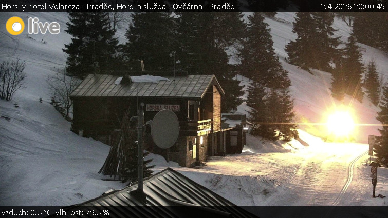 Horský hotel Volareza - Praděd - Horská služba - Ovčárna - Praděd - 2.4.2026 v 20:00