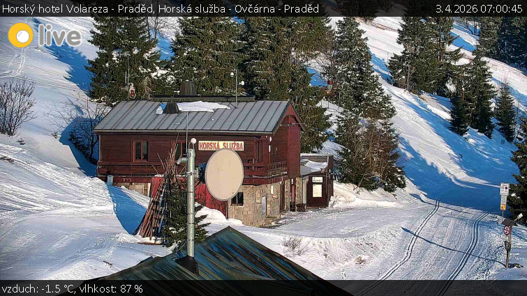 Horský hotel Volareza - Praděd - Horská služba - Ovčárna - Praděd - 3.4.2026 v 07:00