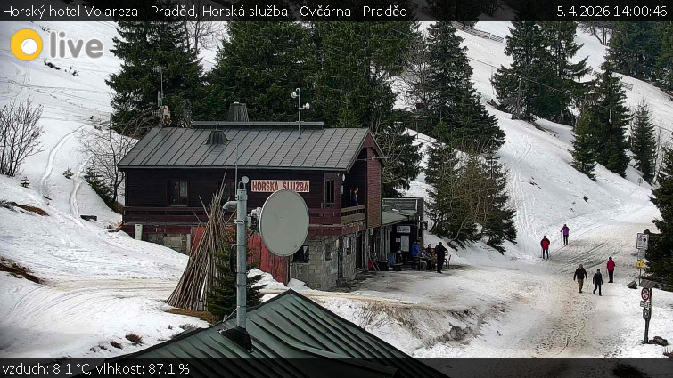 Horský hotel Volareza - Praděd - Horská služba - Ovčárna - Praděd - 5.4.2026 v 14:00