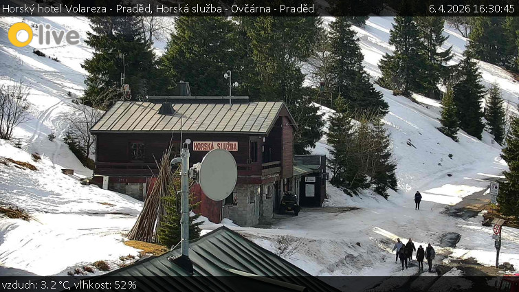 Horský hotel Volareza - Praděd - Horská služba - Ovčárna - Praděd - 6.4.2026 v 16:30