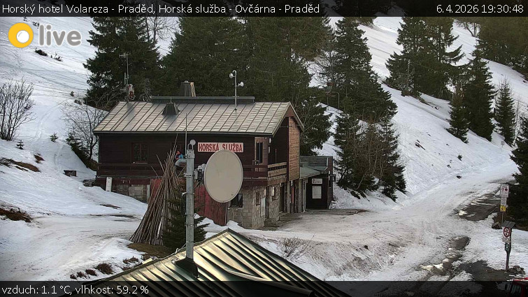 Horský hotel Volareza - Praděd - Horská služba - Ovčárna - Praděd - 6.4.2026 v 19:30