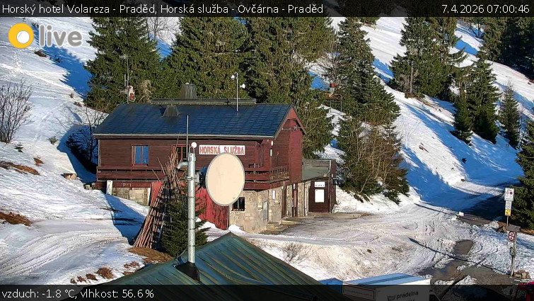 Horský hotel Volareza - Praděd - Horská služba - Ovčárna - Praděd - 7.4.2026 v 07:00