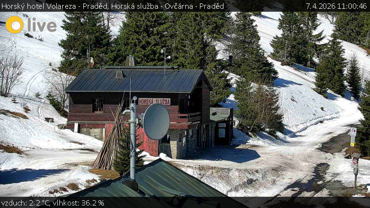 Horský hotel Volareza - Praděd - Horská služba - Ovčárna - Praděd - 7.4.2026 v 11:00
