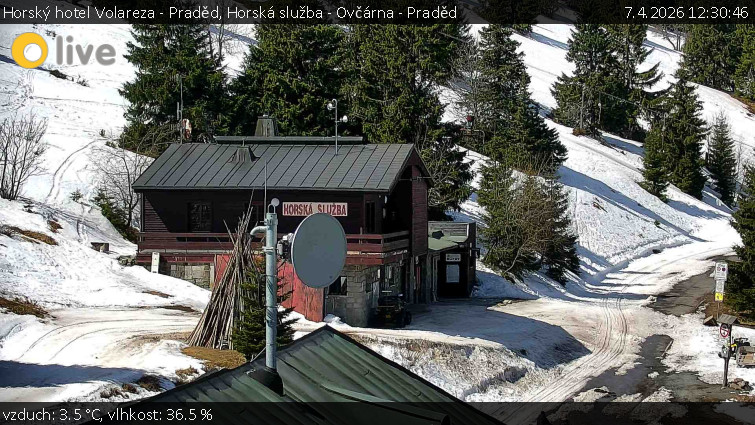Horský hotel Volareza - Praděd - Horská služba - Ovčárna - Praděd - 7.4.2026 v 12:30