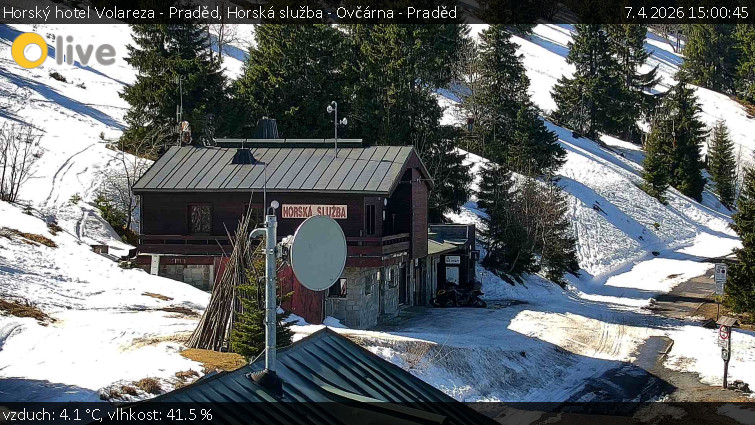 Horský hotel Volareza - Praděd - Horská služba - Ovčárna - Praděd - 7.4.2026 v 15:00