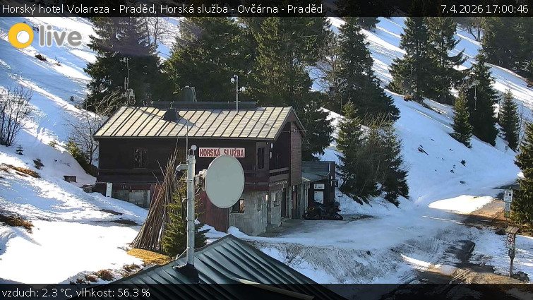 Horský hotel Volareza - Praděd - Horská služba - Ovčárna - Praděd - 7.4.2026 v 17:00