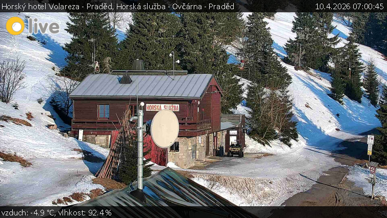 Horský hotel Volareza - Praděd - Horská služba - Ovčárna - Praděd - 10.4.2026 v 07:00