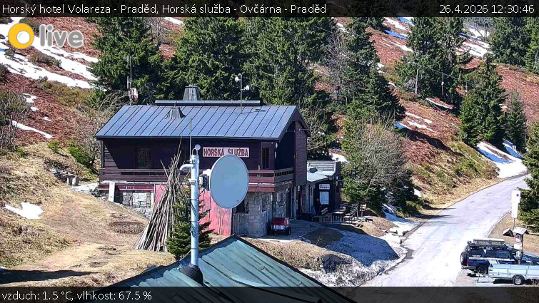 Horský hotel Volareza - Praděd - Horská služba - Ovčárna - Praděd - 26.4.2026 v 12:30