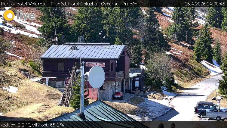 Horský hotel Volareza - Praděd - Horská služba - Ovčárna - Praděd - 26.4.2026 v 14:00