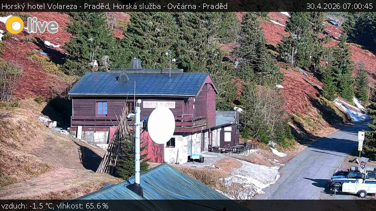 Horský hotel Volareza - Praděd - Horská služba - Ovčárna - Praděd - 30.4.2026 v 07:00