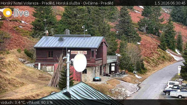 Horský hotel Volareza - Praděd - Horská služba - Ovčárna - Praděd - 1.5.2026 v 06:30