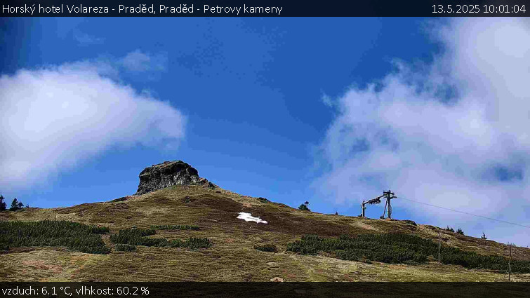 Horský hotel Volareza - Praděd - Praděd - Petrovy kameny - 13.5.2025 v 10:01 Horský hotel Volareza - Praděd - Praděd - Petrovy kameny - 13.5.2025 v 10:01