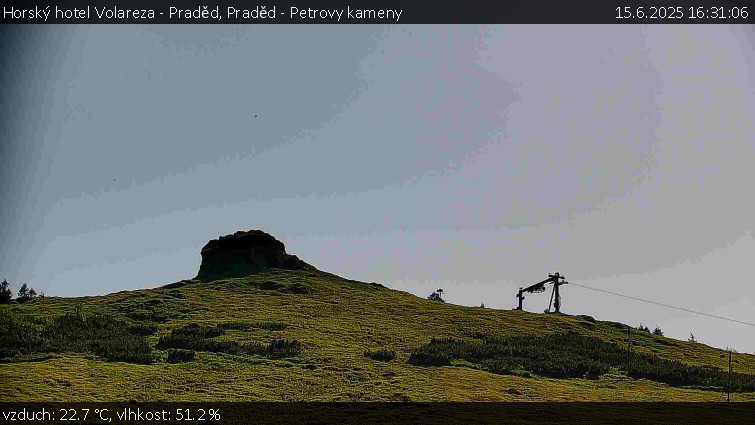 Horský hotel Volareza - Praděd - Praděd - Petrovy kameny - 15.6.2025 v 16:31 Horský hotel Volareza - Praděd - Praděd - Petrovy kameny - 15.6.2025 v 16:31