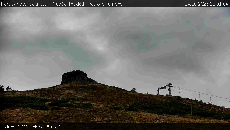 Horský hotel Volareza - Praděd - Praděd - Petrovy kameny - 14.10.2025 v 11:01 Horský hotel Volareza - Praděd - Praděd - Petrovy kameny - 14.10.2025 v 11:01