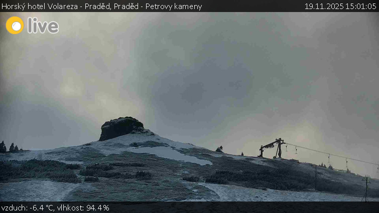 Horský hotel Volareza - Praděd - Praděd - Petrovy kameny - 19.11.2025 v 15:01