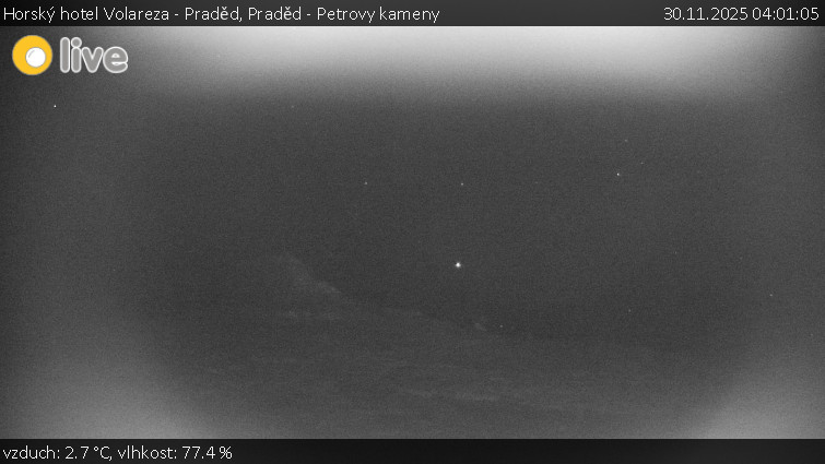 Horský hotel Volareza - Praděd - Praděd - Petrovy kameny - 30.11.2025 v 04:01