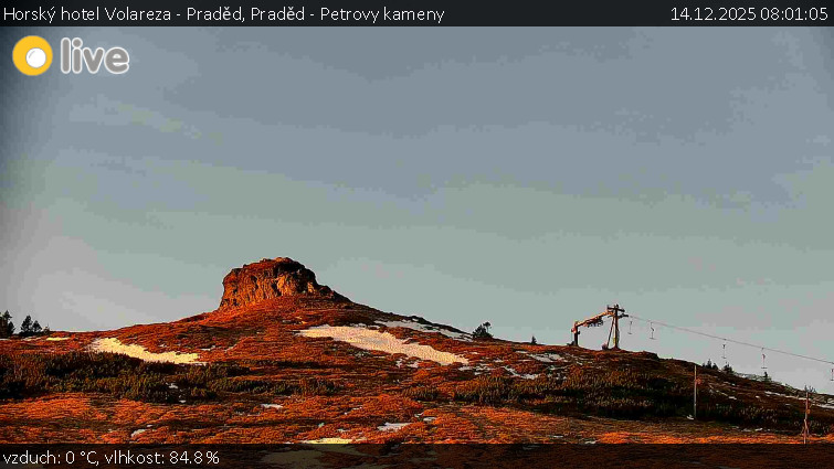 Horský hotel Volareza - Praděd - Praděd - Petrovy kameny - 14.12.2025 v 08:01