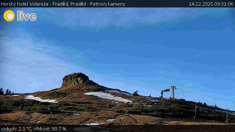 Horský hotel Volareza - Praděd - Praděd - Petrovy kameny - 14.12.2025 v 09:31