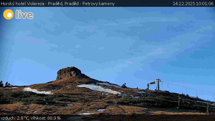 Horský hotel Volareza - Praděd - Praděd - Petrovy kameny - 14.12.2025 v 10:01