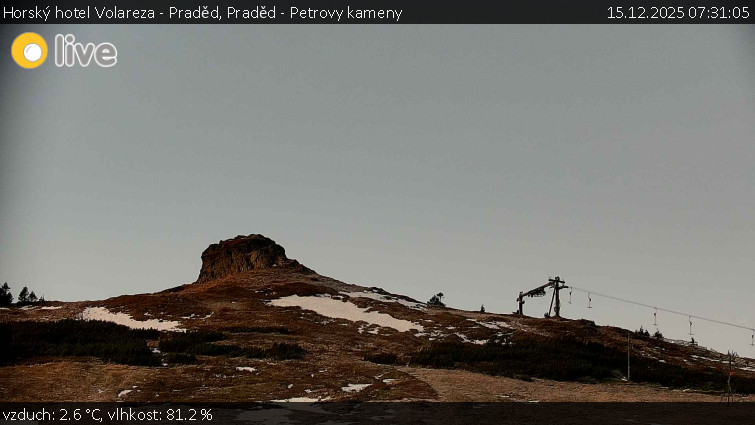 Horský hotel Volareza - Praděd - Praděd - Petrovy kameny - 15.12.2025 v 07:31