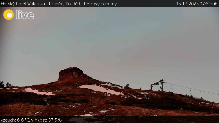 Horský hotel Volareza - Praděd - Praděd - Petrovy kameny - 16.12.2025 v 07:31