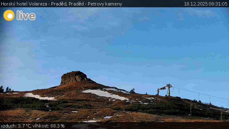 Horský hotel Volareza - Praděd - Praděd - Petrovy kameny - 18.12.2025 v 08:31