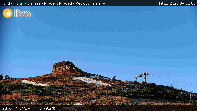 Horský hotel Volareza - Praděd - Praděd - Petrovy kameny - 19.12.2025 v 08:31