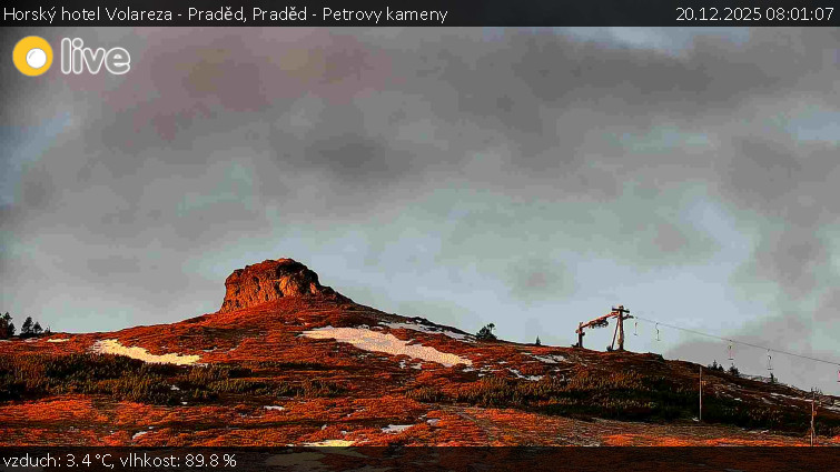 Horský hotel Volareza - Praděd - Praděd - Petrovy kameny - 20.12.2025 v 08:01