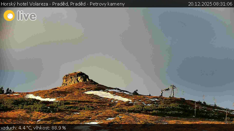 Horský hotel Volareza - Praděd - Praděd - Petrovy kameny - 20.12.2025 v 08:31