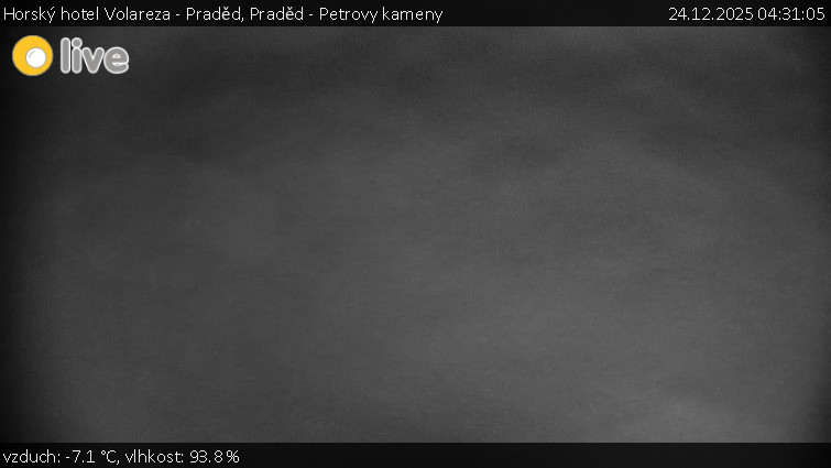 Horský hotel Volareza - Praděd - Praděd - Petrovy kameny - 24.12.2025 v 04:31