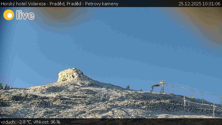 Horský hotel Volareza - Praděd - Praděd - Petrovy kameny - 25.12.2025 v 10:31