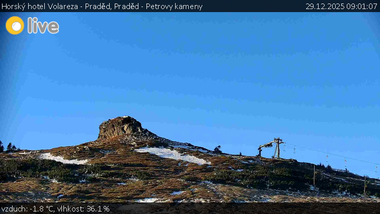 Horský hotel Volareza - Praděd - Praděd - Petrovy kameny - 29.12.2025 v 09:01
