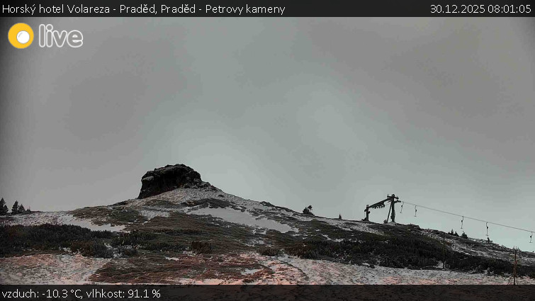 Horský hotel Volareza - Praděd - Praděd - Petrovy kameny - 30.12.2025 v 08:01
