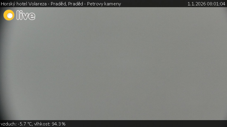Horský hotel Volareza - Praděd - Praděd - Petrovy kameny - 1.1.2026 v 08:01