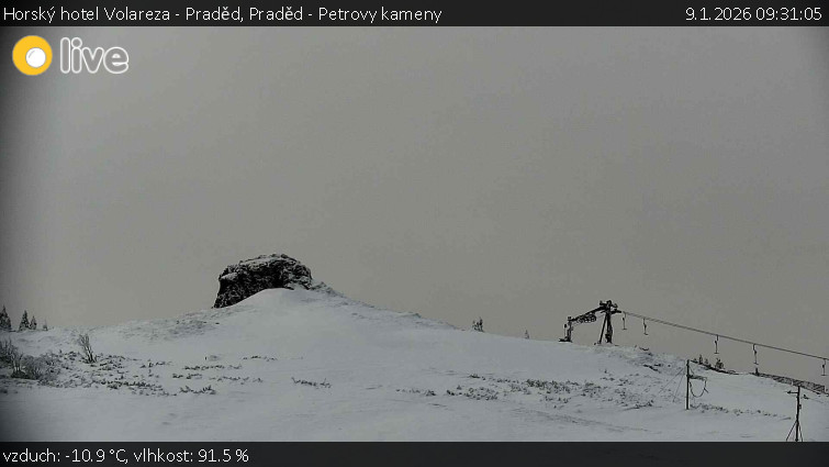 Horský hotel Volareza - Praděd - Praděd - Petrovy kameny - 9.1.2026 v 09:31