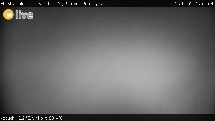 Horský hotel Volareza - Praděd - Praděd - Petrovy kameny - 26.1.2026 v 07:01