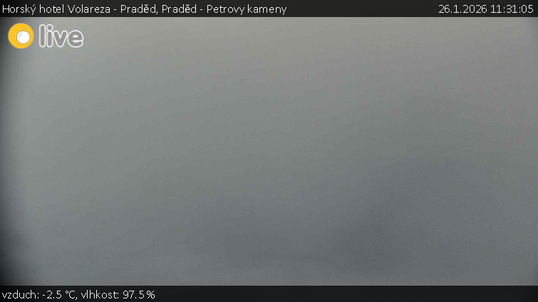 Horský hotel Volareza - Praděd - Praděd - Petrovy kameny - 26.1.2026 v 11:31
