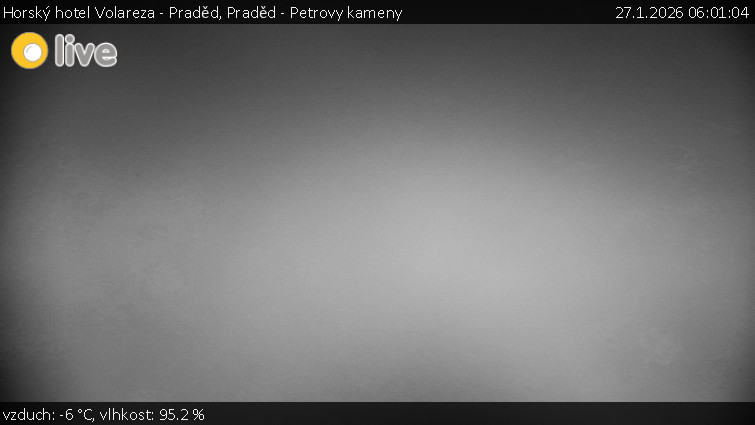 Horský hotel Volareza - Praděd - Praděd - Petrovy kameny - 27.1.2026 v 06:01