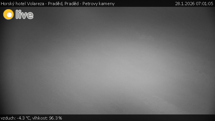 Horský hotel Volareza - Praděd - Praděd - Petrovy kameny - 28.1.2026 v 07:01