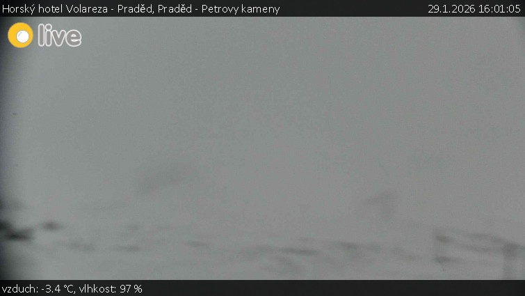 Horský hotel Volareza - Praděd - Praděd - Petrovy kameny - 29.1.2026 v 16:01