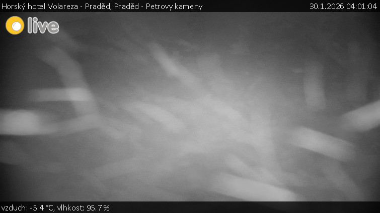Horský hotel Volareza - Praděd - Praděd - Petrovy kameny - 30.1.2026 v 04:01