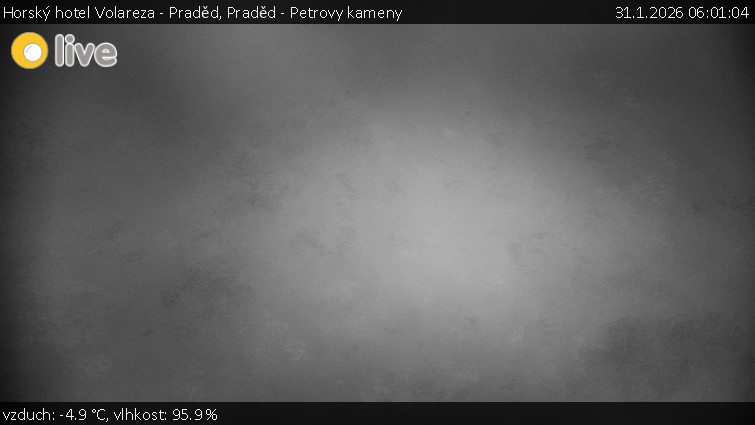 Horský hotel Volareza - Praděd - Praděd - Petrovy kameny - 31.1.2026 v 06:01