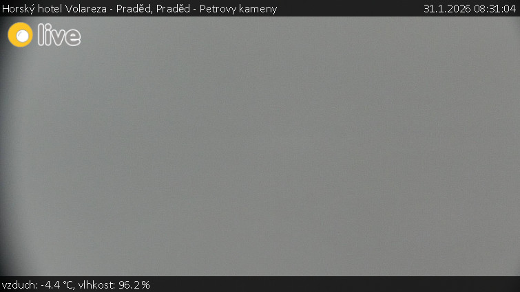Horský hotel Volareza - Praděd - Praděd - Petrovy kameny - 31.1.2026 v 08:31