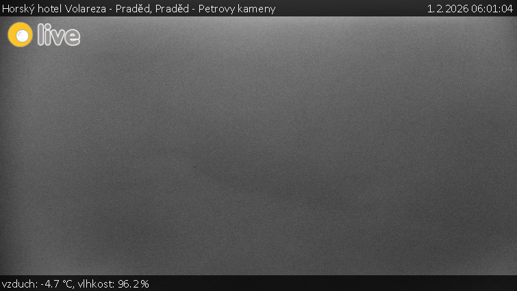 Horský hotel Volareza - Praděd - Praděd - Petrovy kameny - 1.2.2026 v 06:01