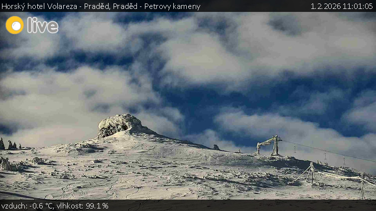 Horský hotel Volareza - Praděd - Praděd - Petrovy kameny - 1.2.2026 v 11:01